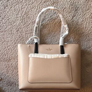 Kate Spade Beige and Black Tote Bag
